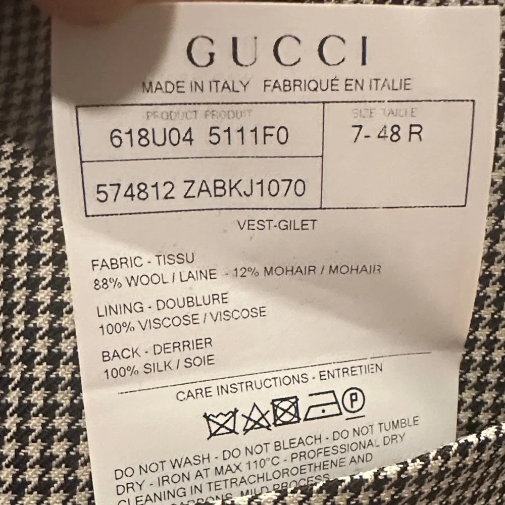 Gucci Runway Baroque Print Sleeveless Vest in Green, Navy, Red & White